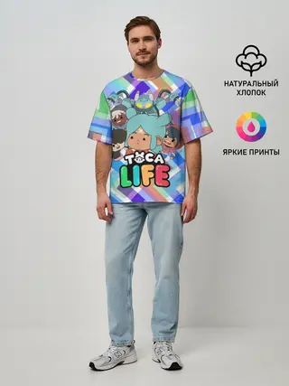 Мужская футболка оверсайз / Toca Boca | Тока Бока