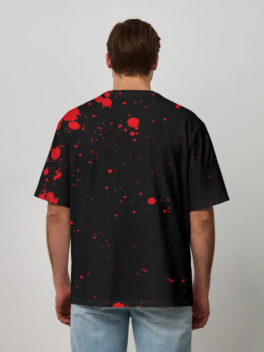 Мужская футболка оверсайз / WITHER SKELETON