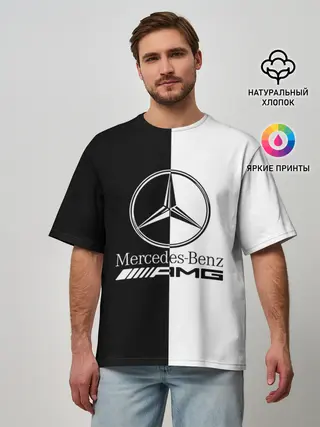 Мужская футболка оверсайз / MERCEDES-BENZ