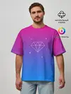 Мужская футболка оверсайз / Diamond