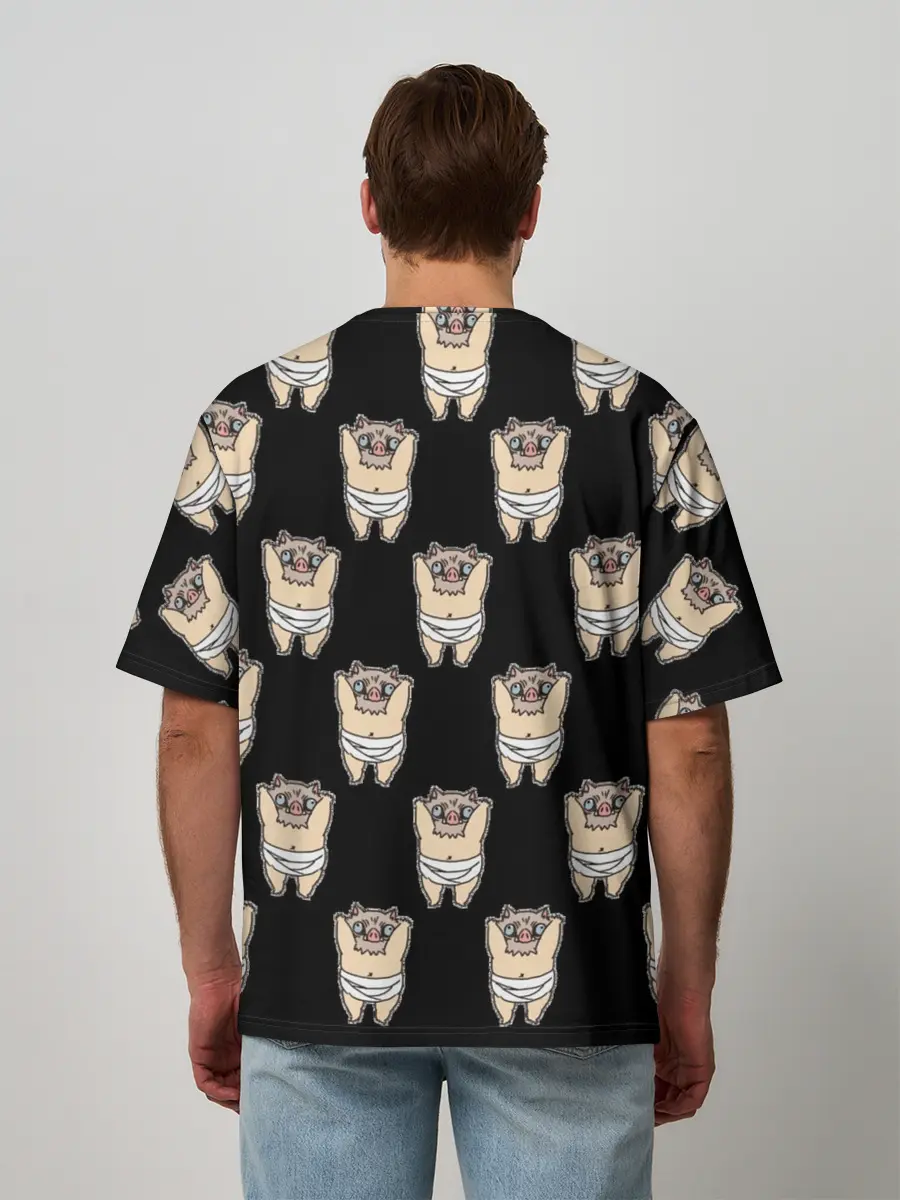 Мужская футболка оверсайз / Иноске