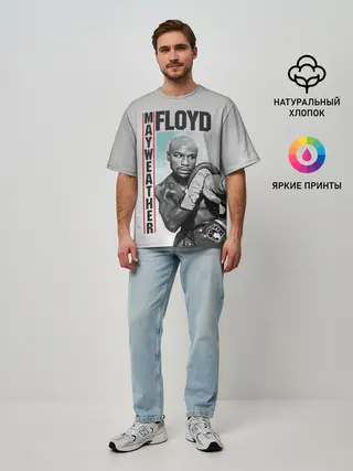 Мужская футболка оверсайз / Флойд Мейвезер