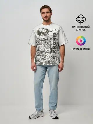 Мужская футболка оверсайз / Gears 5