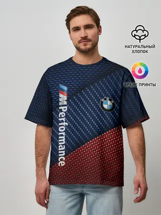 Мужская футболка оверсайз / BMW PERFORMANCE