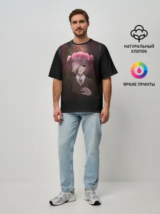 Мужская футболка оверсайз / Нацуки