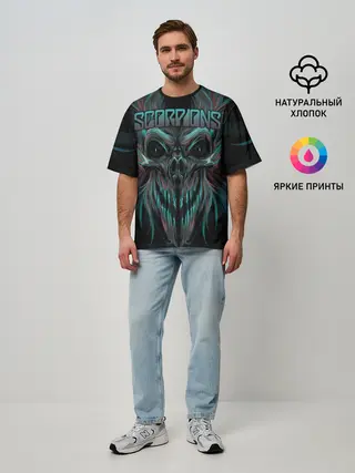 Мужская футболка оверсайз / Scorpions