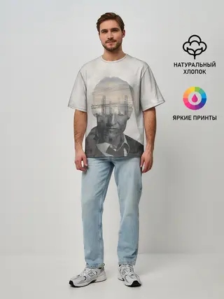 Мужская футболка оверсайз / True Detective