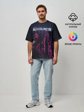 Мужская футболка оверсайз / Bloodlines 2