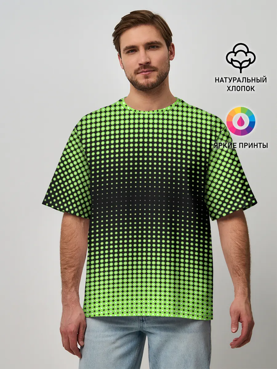 Мужская футболка оверсайз / Симметрия