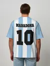Мужская футболка оверсайз / Марадона Аргентина ретро