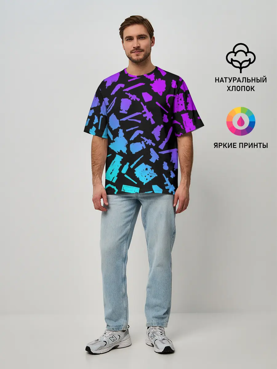 Мужская футболка оверсайз / PATTERN THE LAST OF US