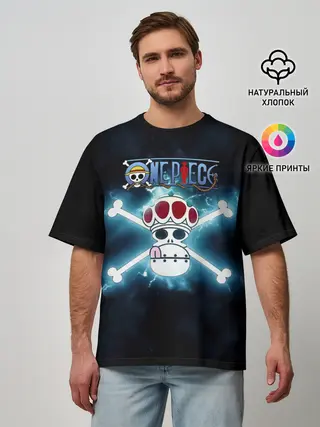 Мужская футболка оверсайз / Пираты Вапола One Piece