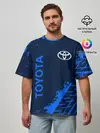 Мужская футболка оверсайз / TOYOTA / ТОЙОТА