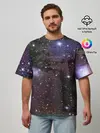 Мужская футболка оверсайз / Галактика