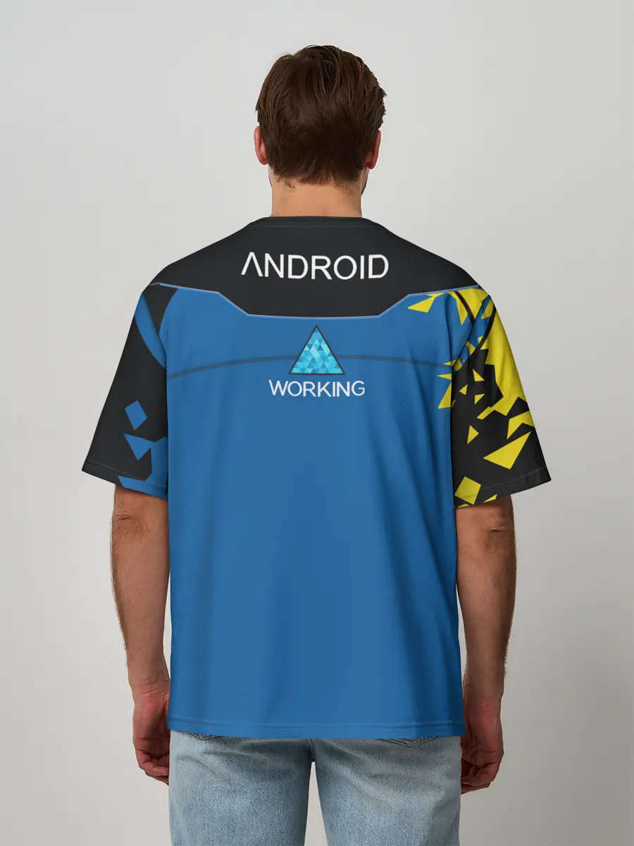 Мужская футболка оверсайз / Detroit:become