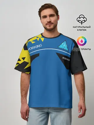 Мужская футболка оверсайз / Detroit:become