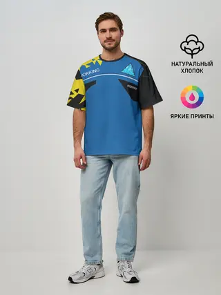 Мужская футболка оверсайз / Detroit:become