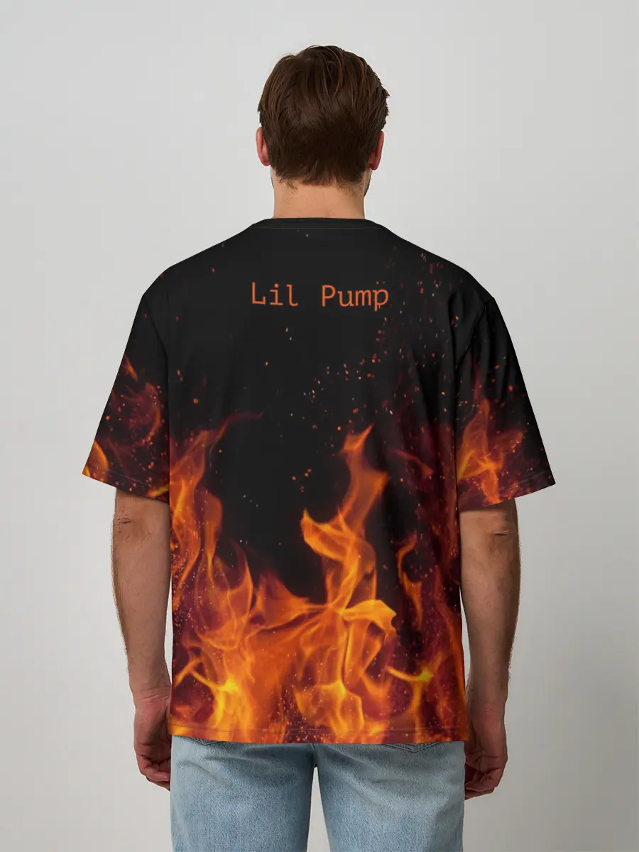 Мужская футболка оверсайз / Lil Pump - 103