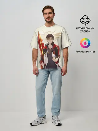 Мужская футболка оверсайз / Аватар короля Ye Xiu