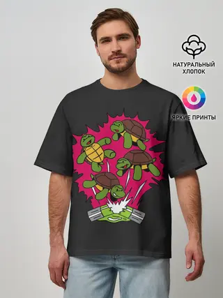 Мужская футболка оверсайз / Зарождение легенды