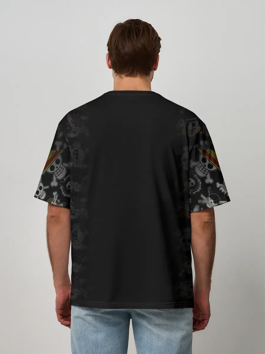 Мужская футболка оверсайз / Пираты Соломенной Шляпы | One Piece