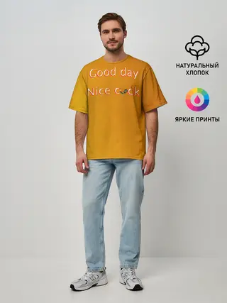 Мужская футболка оверсайз / Cock