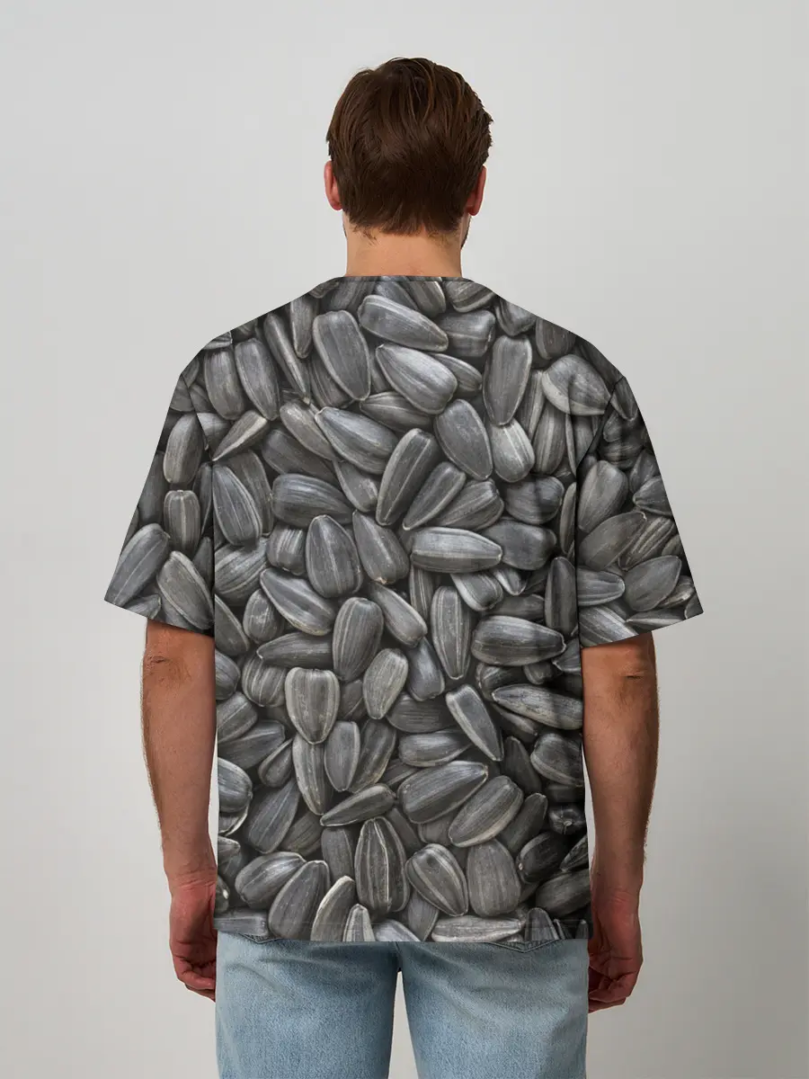 Мужская футболка оверсайз / Семечки