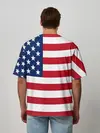 Мужская футболка оверсайз / USA