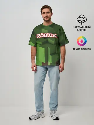 Мужская футболка оверсайз / Roblox