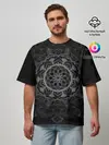 Мужская футболка оверсайз / Мандала