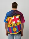Мужская футболка оверсайз / ЛИОНЕЛЬ МЕССИ / BARCELONA