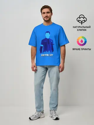 Мужская футболка оверсайз / Detroit:become human