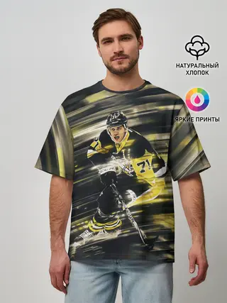 Мужская футболка оверсайз / ЕВГЕНИЙ МАЛКИН