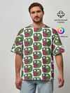 Мужская футболка оверсайз / Poggers Pattern