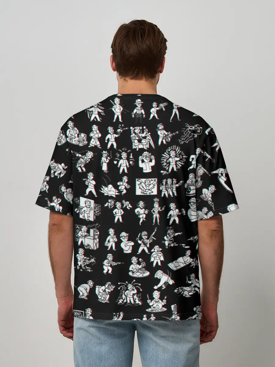 Мужская футболка оверсайз / Vault Boy