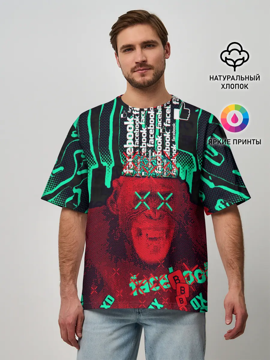 Мужская футболка оверсайз / DED SEC