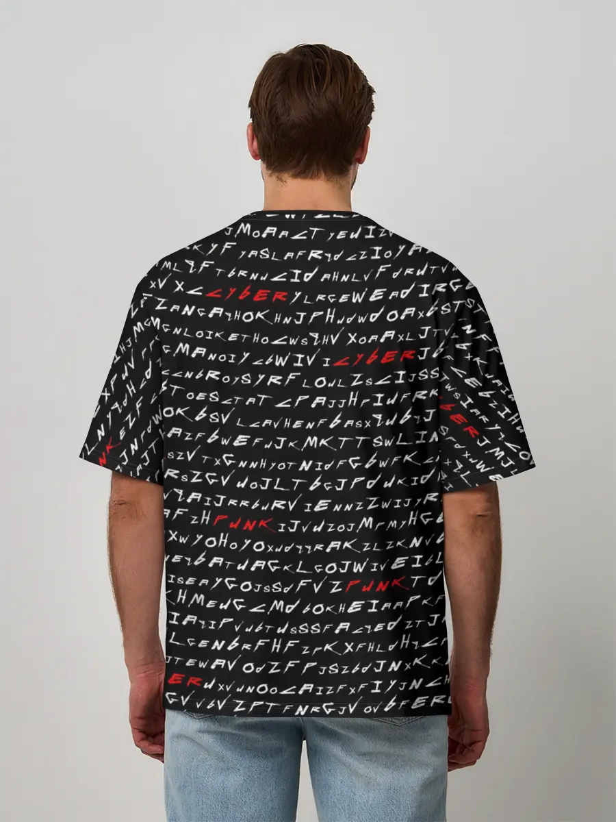 Мужская футболка оверсайз / CyberPunk 2077
