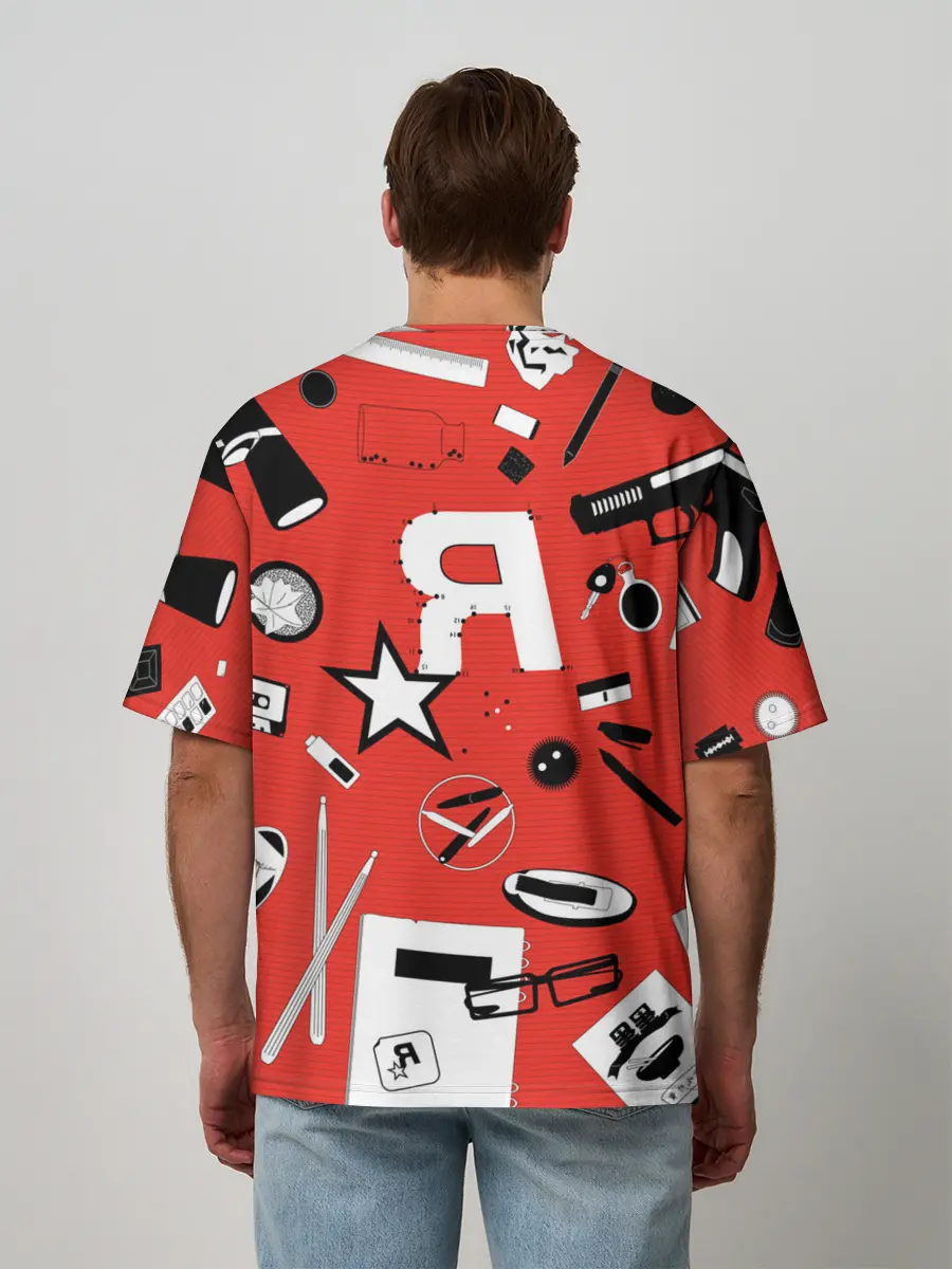 Мужская футболка оверсайз / Rockstar