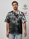 Мужская футболка оверсайз / Floral Pattern