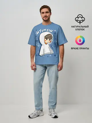 Мужская футболка оверсайз / Hyunjin