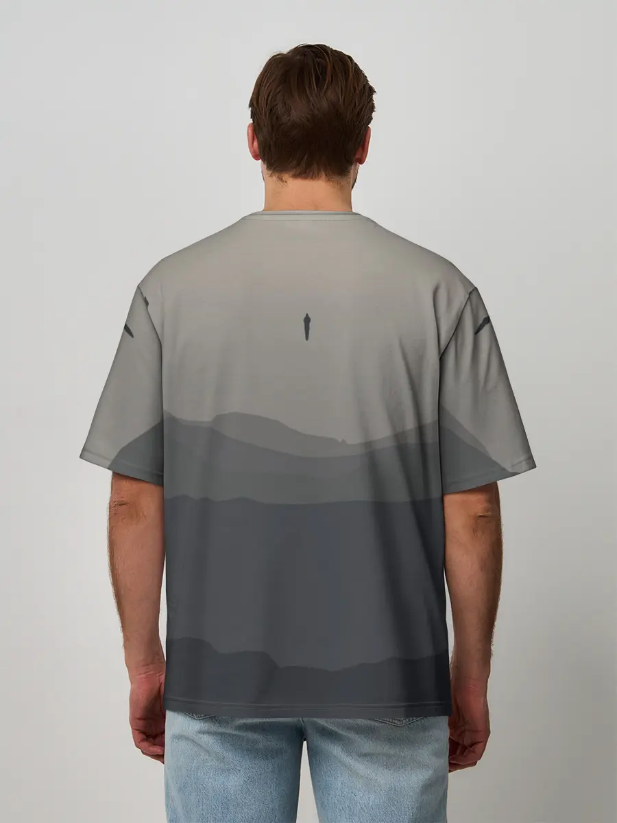 Мужская футболка оверсайз / DEATH STRANDING | DS