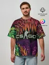 Мужская футболка оверсайз / CS GO Huper beast