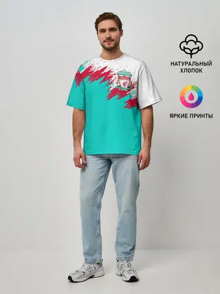 Мужская футболка оверсайз / LIVERPOOL | ЛИВЕРПУЛЬ