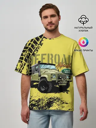 Мужская футболка оверсайз / LAND ROVER