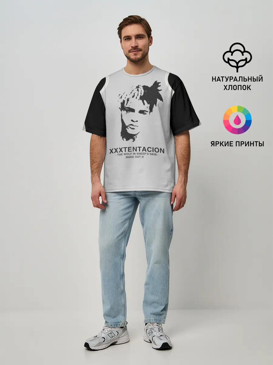 Мужская футболка оверсайз / XXXTENTACION.