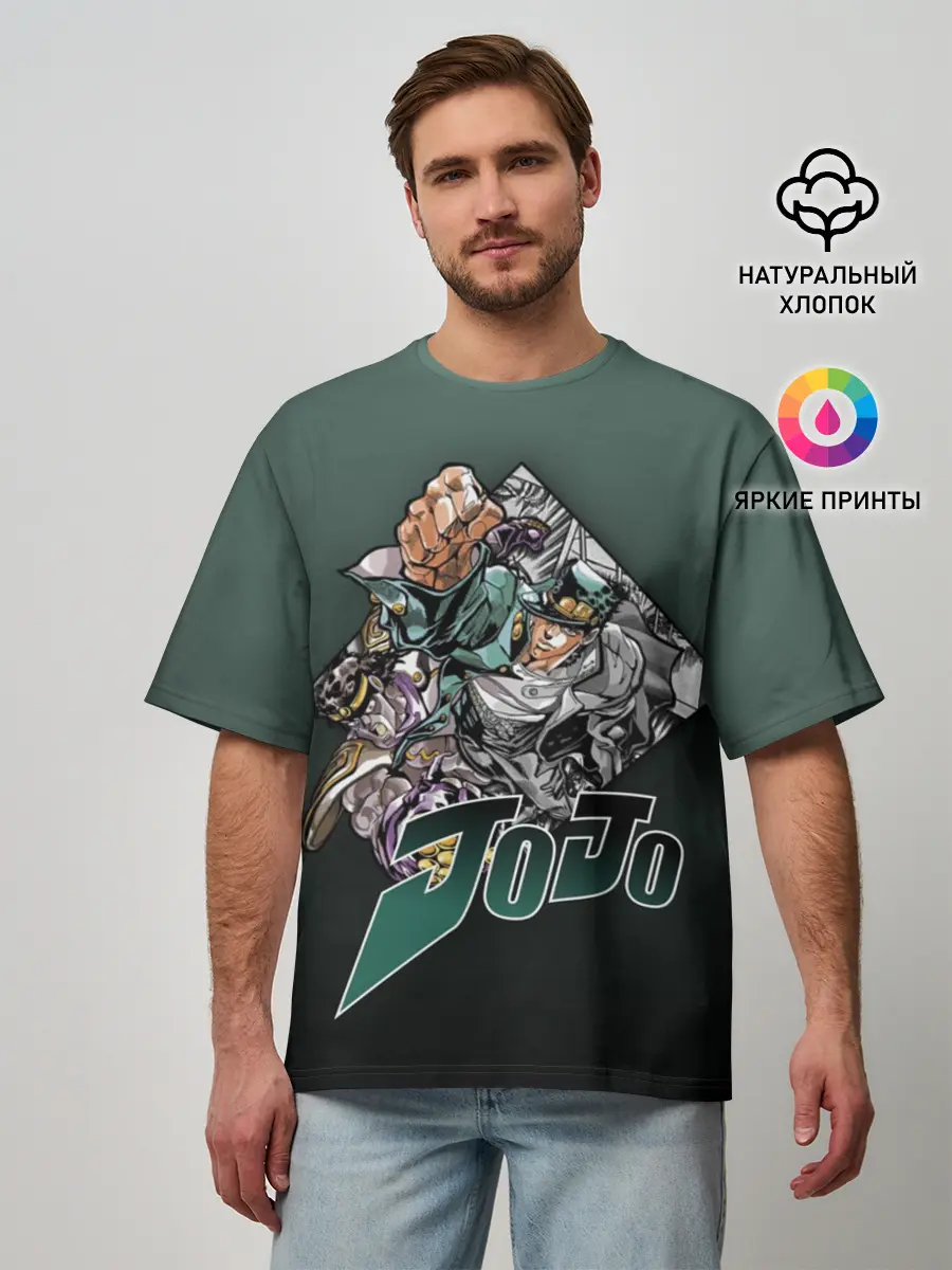 Мужская футболка оверсайз / JoJo