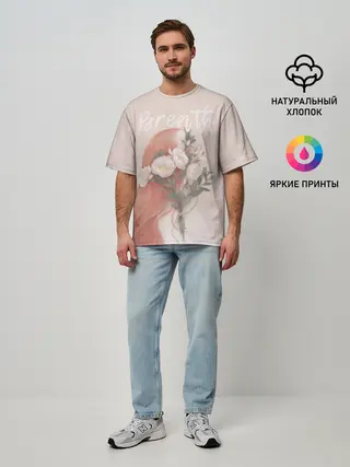 Мужская футболка оверсайз / Breath