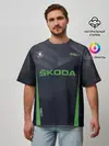 Мужская футболка оверсайз / Skoda VRS | Шкода ВРС