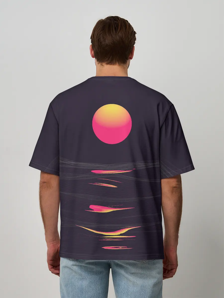 Мужская футболка оверсайз / Абстракция