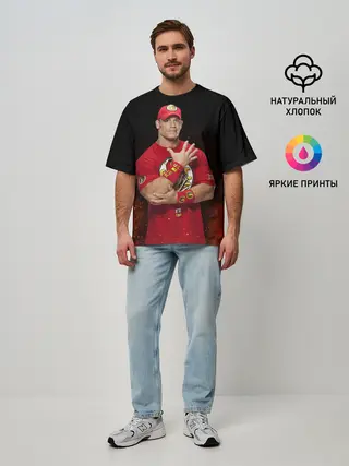 Мужская футболка оверсайз / Rise above hate